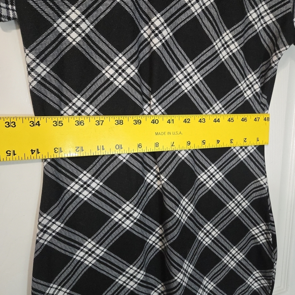 No Comment Chic Black and White Checkered Mini Dress - Picture 4 of 9